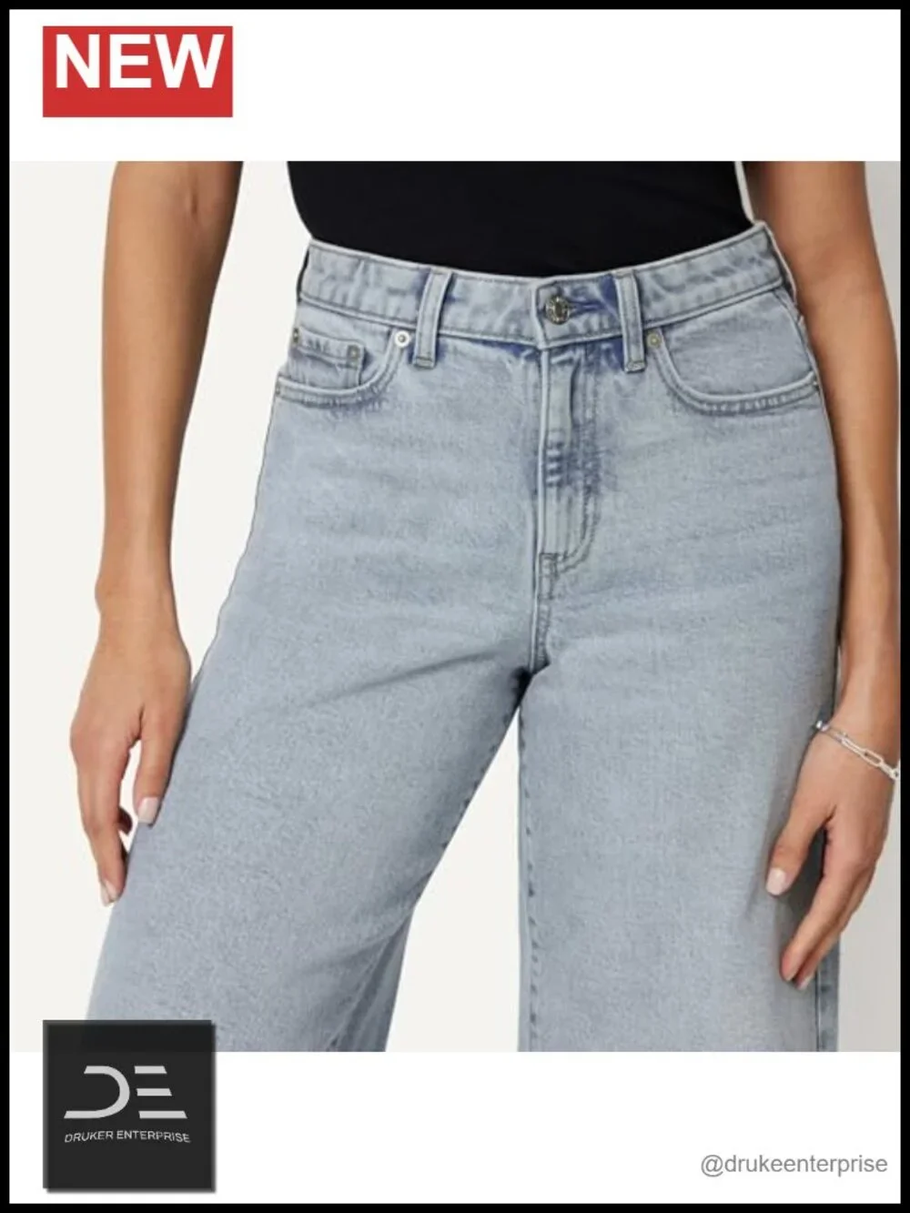 Mid-Rise Relaxed-Fit Long Denim Shorts with Stretch Women's Bermuda Shorts